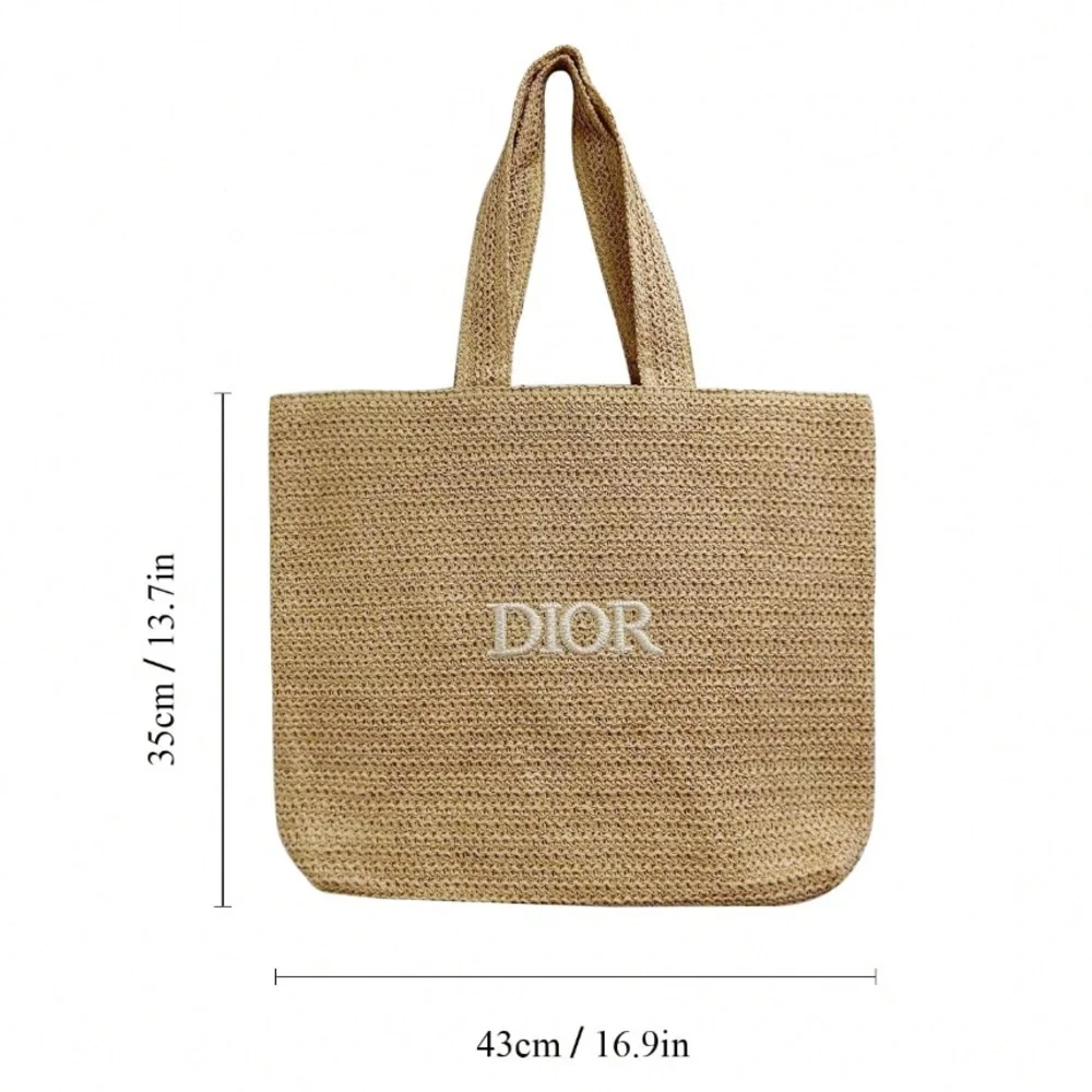 🆕 Christian Dior Straw Totebag - Picture 8 of 8